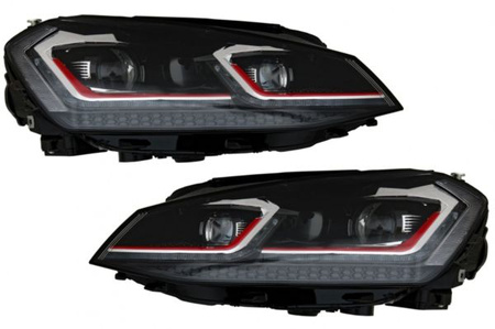 LAMPY PRZEDNIE LED VW GOLF 7 12-17 LOOK 7,5 GTI