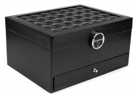 SZKATUŁKA NA BIŻUTERIĘ ORGANIZER KUFEREK PUDEŁKO