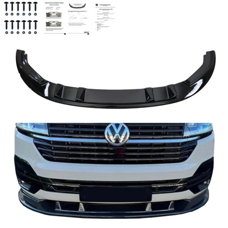 PRZEDNIE SPOILER VW TRANSPORTER T6.1 19-24 GLOSS