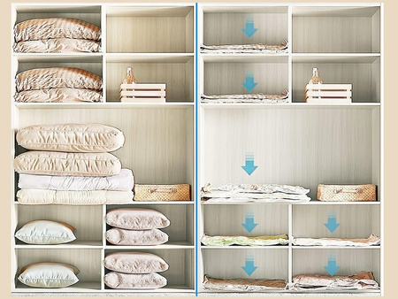 WORKI PRÓŻNIOWE NA UBRANIA Z POMPKĄ ZESTAW 15 SZT. ELEMENTÓW HERMETYCZNE WIELORAZOWE