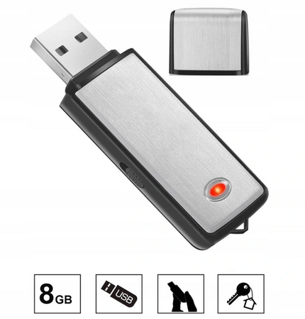 Mini dyktafon pendrive podsłuch szpiegowski USB