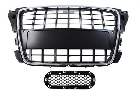 GRILL AUDI A3 8P S8-STYLE CHROME-BLACK (09-12) PDC