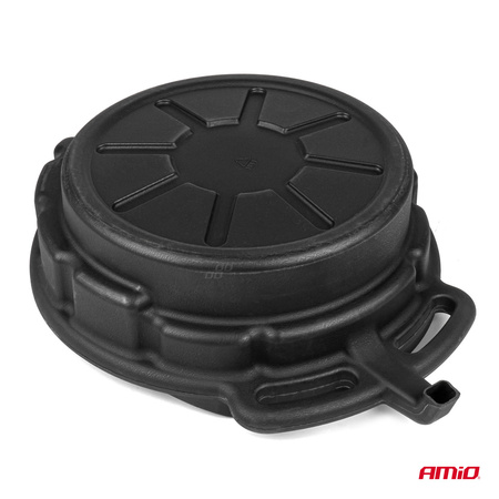 Miska z lejkiem do zlewania oleju spuszczania płynów cieczy zlewarka 16L 56cm AMIO-04053