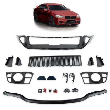 PRZEDNIE CZESCI ZDERZAKA BMW F10 13-17 LCI M-TECH