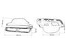 Końcówka tłumika 285x80mm wejście 160x100mm Mercedes W212