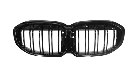 Grill sportowy podwójne żeberka Gloss Black BMW 1 F40 2019-obecnie