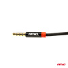 Kabel AUX MINI JACK 3,5mm oplot 100cm AMIO-03269