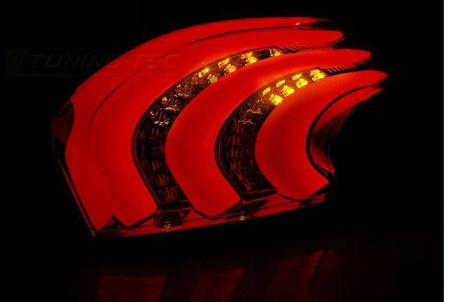 LAMPY DIODOWE PEUGEOT 208 12-15 RED SMOKE LED BAR
