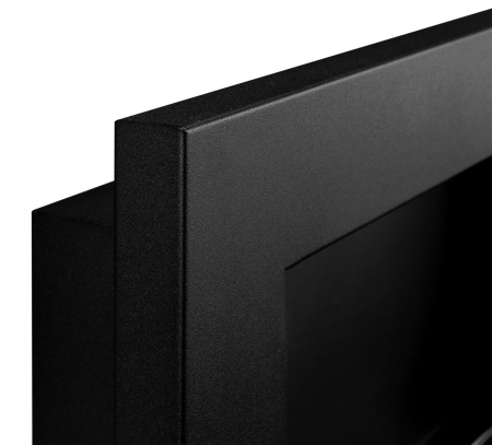 Biokominek 650x400 Slim Czarny z szybą