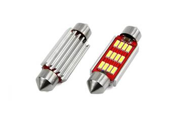 Żarówki LED CANBUS 4014 12SMD Festoon C5W C10W C3W 41mm White 12V 24V AMIO-02191