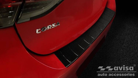 Nakładka na zderzak tylny do Opel Corsa VI (Carbon Fiber)