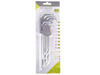 Klucze trzpieniowe otworowe 230mm do śrub TORX, T10 - T50, 9 szt.