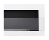 Biokominek 900x400 z szybą Biały Połysk