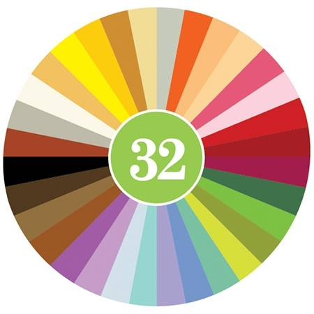 Kredki Crayon Rocks w bawełnianym woreczku - 32 kolory