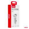 Ładowarka samochodowa USB-A+ USB-C 20W AMIO-03875
