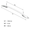 Relingi dachowe Fiat Panda Cross III 312/319 | Mk4  2014- Srebrny