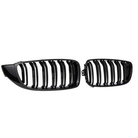GRILL NERKI BMW F32 F33 F36 DUAL SLAT GLOSS BLACK