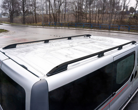 Relingi dachowe Volkswagen Transporter VI T6 L2 | LWB 2015-2019 Czarny LONG