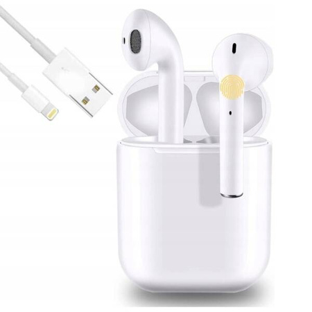 SŁUCHAWKI BEZPRZEWODOWE i12 DOUSZNE TWS BT5.0 + POWERBANK