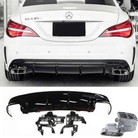 DYFUZOR MERCEDES CLA C117C LOOK A45 AMG CHROME