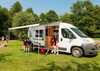 Markiza dachowa w kasecie F80s 450 Polar White Royal Grey - Fiamma
