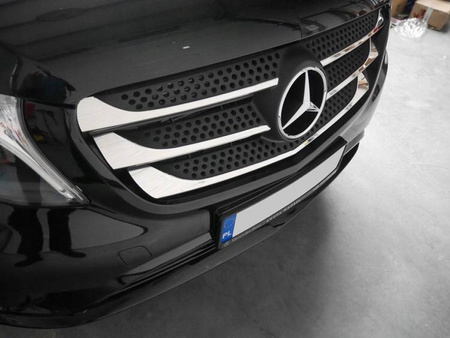 Listwy Atrapy Grilla Mercedes Vito W447 14+ Chrom