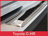 Nakładka na zderzak tylny.do Toyota C-HR Carbon+Stal
