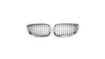 Grill sportowy pojedyncze żeberka All Chrome BMW 3 E46 Facelift 2003-2006