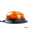 Lampa ostrzegawcza błyskowa mini kogut 18 LED magnes niska R65 R10 12V 24V W21m AMIO-02925