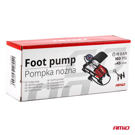 Pompka nożna dwutłokowa HQ 2xO45mm PU07 AMIO-02894