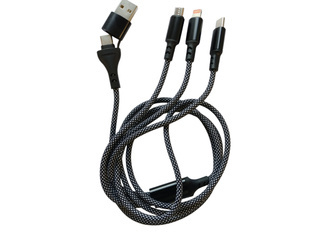 Kabel szybkiego ładowania/ android auto/ apple car z portami ładowania USB C/ micro USB