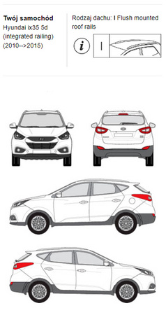 Bagażnik dachowy CRUZ AIRO FIX DARK Hyundai ix35