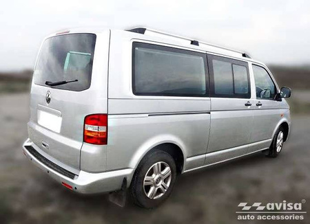 Nakładka na zderzak tylny do Volkswagen Transporter T5 (Czarna)