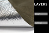 Mata termiczna TurboWorks -Aluminium/Tytan- 30x60cm, 0.6mm