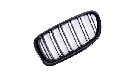 Grill sportowy podwójne żeberka Gloss Black BMW 5 F10 F11 2010-2018
