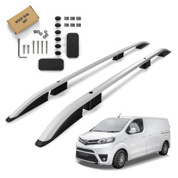 Relingi dachowe Toyota Proace II MDZ/MPY | V Compact 2016- Srebrny SHORT