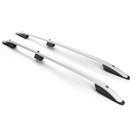 Relingi dachowe Fiat Doblo II 263 L1 | SWB 2010-2022 Srebrny SHORT