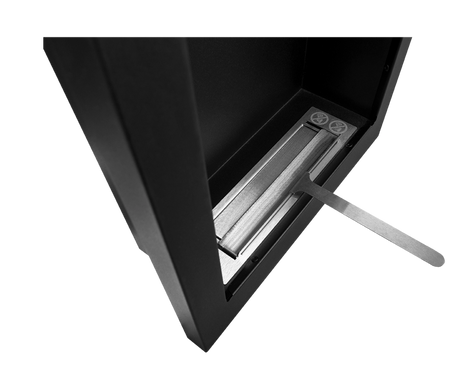 Biokominek wiszący Vertical czarny strukturalny mat