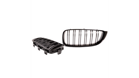 Grill sportowy podwójne żeberka Gloss Black BMW 4 F32 F82 F33 F83 F36 Gran 2013-2021