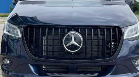Atrapa PANAMERICANA Mercedes Sprinter W907 czarna 2018-