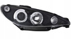 Reflektory przednie Peugeot 206 BLACK RINGI