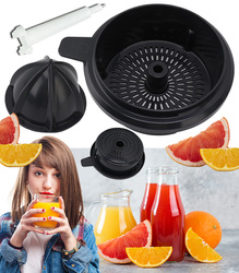 WYCISKARKA DO SOKÓW SOKOWIRÓWKA PRZYSTAWKA DO ROBOTA KUCHENNEGO THERMOMIX CZARNA CZĘŚĆ ZAMIENNA