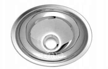 Umywalka stalowa okrągła do kampera przyczep 34x27