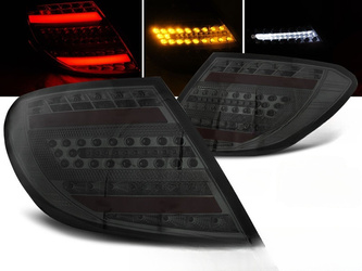 Lampy diodowe Mercedes C-Klasa W204 Sedan 07-10R LED bar smoke