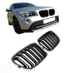 GRILL NERKI BMW X1 E84 09-15 DOUBLE GLOSSY BLACK