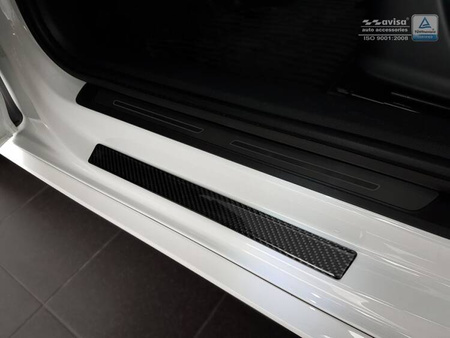 Uniwersalne nakładki ochronne na progi Carbon Fiber