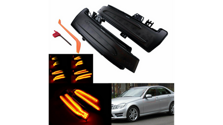 Dynamic LED Side Mirror Indicator Set MERCEDES CLA C117, X117 S-Class C216 CLS C218 X218 E-Class C207 A207 E-Class W212 S212 GLA-Class X156 C-Class W204 S204 C204 A-Class W176 S-Class W221 B-Class W246 W242 GLK-Class X204 2011