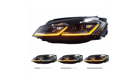 Zestaw Lamp Halogenowych Chrome VW GOLF VII przed liftem 2013-2017