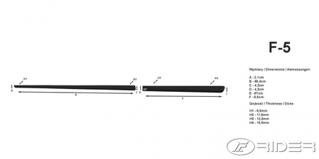 Opel Corsa E 5d listwy boczne