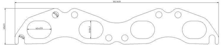 Flansza kolektora wydechowego Nissan 200SX SR20DET